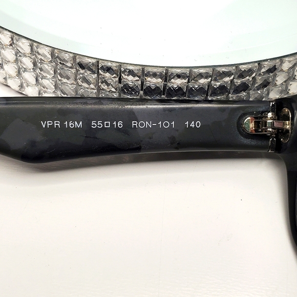 PRADA $490 VPR 16M Spotted Rx Prescription Eyeglasses - Picture 8 of 10